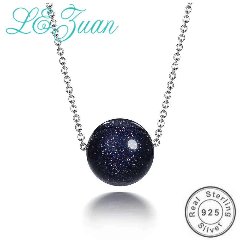 L&zuan Mystic Planet Series 925 Sterling Silver Pendant for Women Dark Blue Sandstone Pendant Silver Choker Valentines Gift
L&zuan Mystic Planet Series 925 Sterling Silver Pendant for Women Dark Blue Sandstone Pendant Silver Choker Valentines Gift