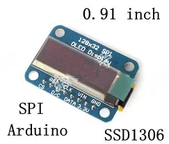 0.91 inch White OLED Display Screen Module SSD1306 Drive IC 128*32 SPI Interface
0.91 inch White OLED Display Screen Module SSD1306 Drive IC 128*32 SPI Interface