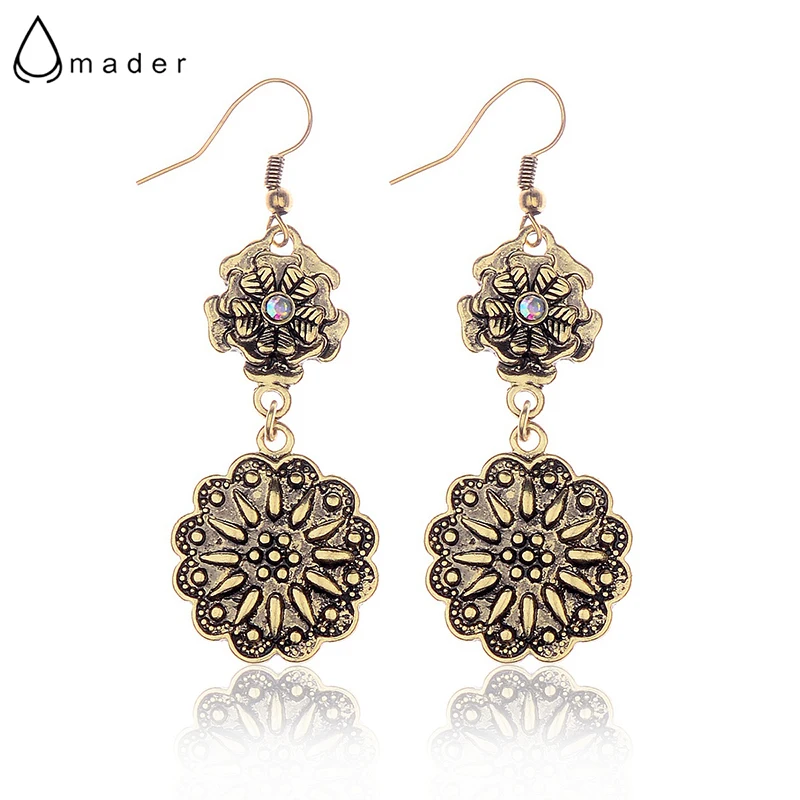 Amader Two Floral Gold Color Long Dangle Earrings Women Wedding Bridal Party Luxury Vintage Plant Earring HEA033
Amader Two Floral Gold Color Long Dangle Earrings Women Wedding Bridal Party Luxury Vintage Plant Earring HEA033