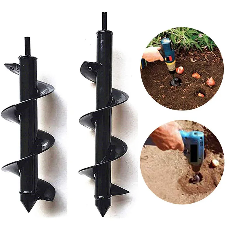 Garden Auger Spiral Drill Bit Flower Planter Bulb Shaft Drill Auger Yard Gardening Bedding Planting Hole Digger Tool home tools
Garden Auger Spiral Drill Bit Flower Planter Bulb Shaft Drill Auger Yard Gardening Bedding Planting Hole Digger Tool home tools