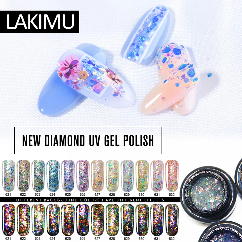 LAKIMU 12 Colors Nail Art 5ml Diamond Uv Gel Polish UV Led Semi Permanentes Enamels Gel Polish Soak Off All for Manicure
LAKIMU 12 Colors Nail Art 5ml Diamond Uv Gel Polish UV Led Semi Permanentes Enamels Gel Polish Soak Off All for Manicure