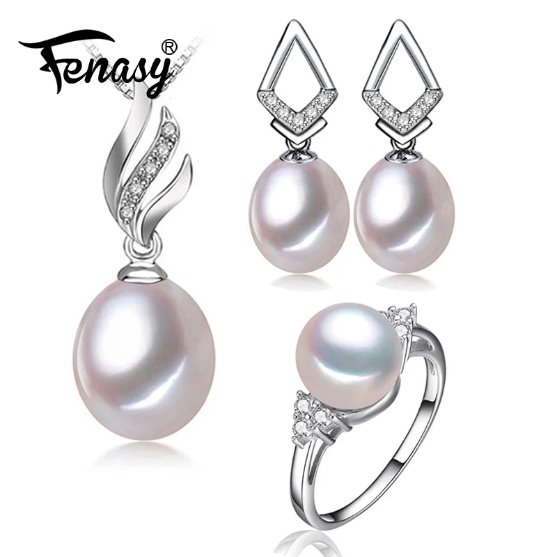 FENASY geometric pearl jewelry sets natural pearl earrings and 925 sterling silver pendant necklace for women fashion cute ring
FENASY geometric pearl jewelry sets natural pearl earrings and 925 sterling silver pendant necklace for women fashion cute ring
