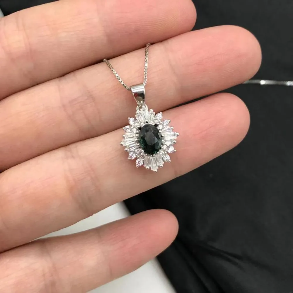 Sapphire Pendant Necklace for Women, 925 Sterling Silver, Platinum Plated, 5*7mm Gemstone Jewelry
Sapphire Pendant Necklace for Women, 925 Sterling Silver, Platinum Plated, 5*7mm Gemstone Jewelry