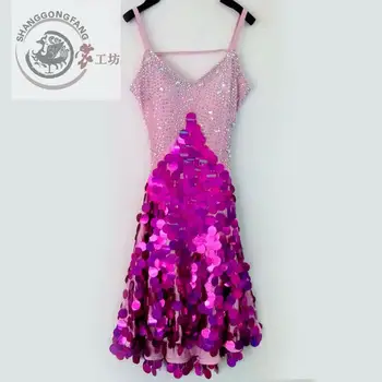 New style latin dance costume sexy spandex sequins diamond latin dance dress for women latin dance competition dresses S-4XL
New style latin dance costume sexy spandex sequins diamond latin dance dress for women latin dance competition dresses S-4XL