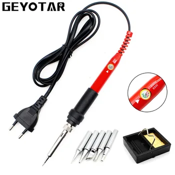220V 60W EU Plug Electrical Soldering Iron Rework Welding Gun Repair Tool Adjustable Temperature Soldering iron+ 5pcs Solder Tip
220V 60W EU Plug Electrical Soldering Iron Rework Welding Gun Repair Tool Adjustable Temperature Soldering iron+ 5pcs Solder Tip