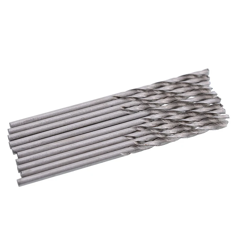 10pcs Mini Micro High Speed Steel HSS Twist Drill Bits Set Home Drilling Tools