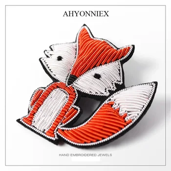 AHYONNIEX 1Piece India Silk Fox Badge DIY Applique Pin On Mental Badge High Quality Brooch Bags Decoration DIY Accessories
AHYONNIEX 1Piece India Silk Fox Badge DIY Applique Pin On Mental Badge High Quality Brooch Bags Decoration DIY Accessories