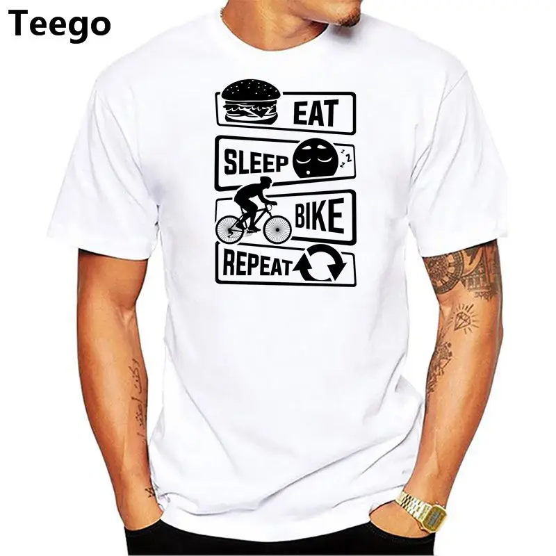 Summer Fashion Casual Men Cotton Tshirt Eat Sleep Bikes Repeat Design Print T-shirt Male Hop Hip Tees Tops
Summer Fashion Casual Men Cotton Tshirt Eat Sleep Bikes Repeat Design Print T-shirt Male Hop Hip Tees Tops