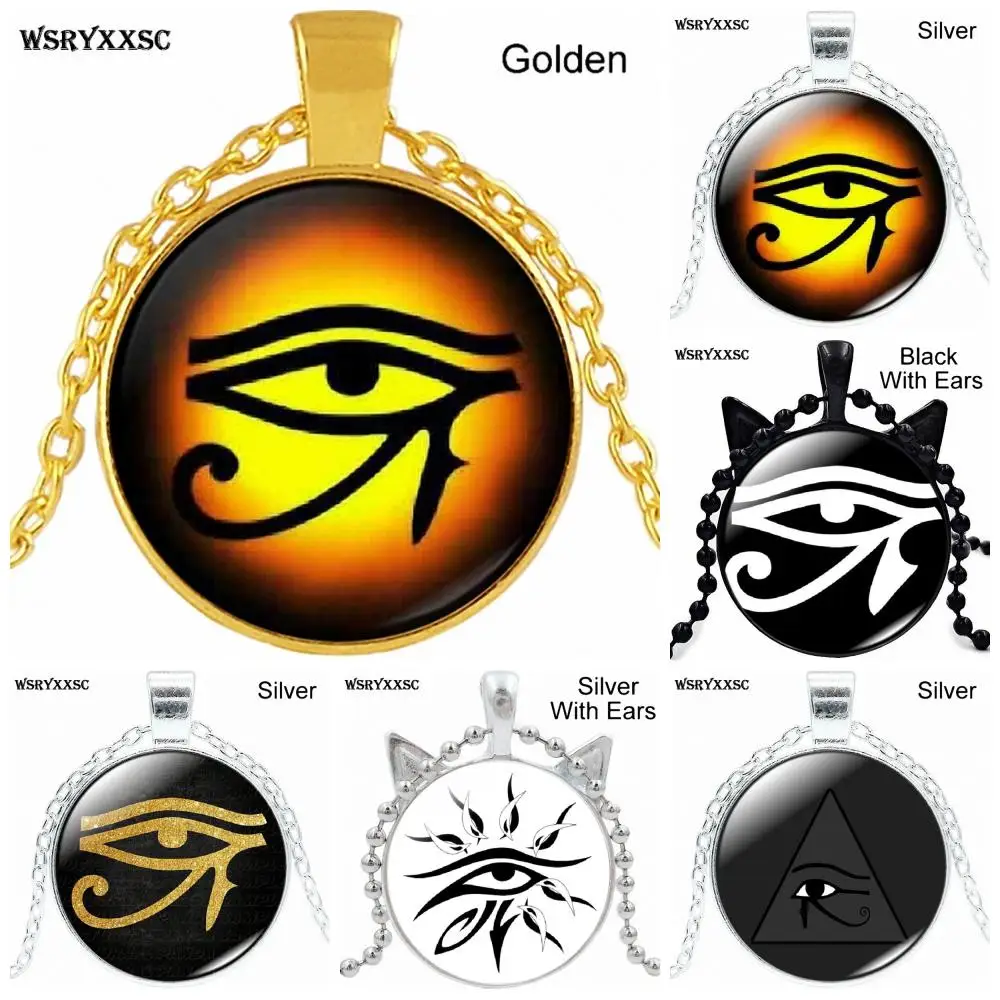 Egyptian Eye of Horus Retro Style Jewelry With Bronze Plated Glass Cabochon Choker Long Pendant Necklace For Girls Handmade Gift
Egyptian Eye of Horus Retro Style Jewelry With Bronze Plated Glass Cabochon Choker Long Pendant Necklace For Girls Handmade Gift