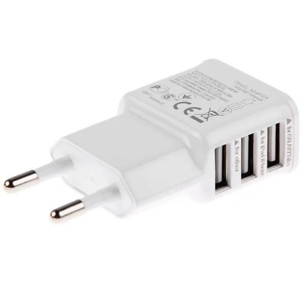 High Quality EU Plug 3 USB Ports AC Power Charging Adpater Home Wall Travel Charger EU PLUG For Cellphone Tab
High Quality EU Plug 3 USB Ports AC Power Charging Adpater Home Wall Travel Charger EU PLUG For Cellphone Tab