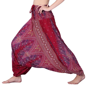 NORMOV Fashion Women Pants Beach Boho Pants High Waist Cross-Pants Plus Size Loose Bohemian Peacock Feather Printed Trousers
NORMOV Fashion Women Pants Beach Boho Pants High Waist Cross-Pants Plus Size Loose Bohemian Peacock Feather Printed Trousers