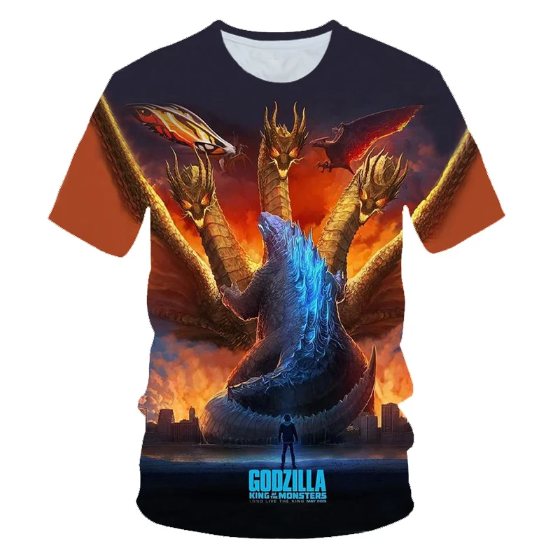 summer Fashion t-shirt Harajuku Casual tees Godzilla King of the Monsters movie patterns 3d Print Unisex T-shirt drop shipping
summer Fashion t-shirt Harajuku Casual tees Godzilla King of the Monsters movie patterns 3d Print Unisex T-shirt drop shipping