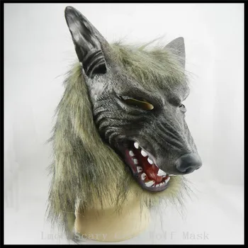 Hot Selling Adults and Children Latex Animal Wolf Head With Hair Mask Fancy Dress Costume Party Scary Halloween with Grey Color
Hot Selling Adults and Children Latex Animal Wolf Head With Hair Mask Fancy Dress Costume Party Scary Halloween with Grey Color