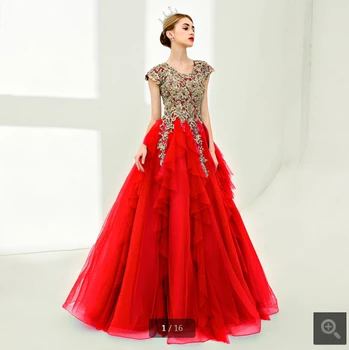 2019 robe de soiree red a line lace appliques ruffled pearls prom dress cap sleeve modest muslim women Hijab Muslim prom dresses
2019 robe de soiree red a line lace appliques ruffled pearls prom dress cap sleeve modest muslim women Hijab Muslim prom dresses