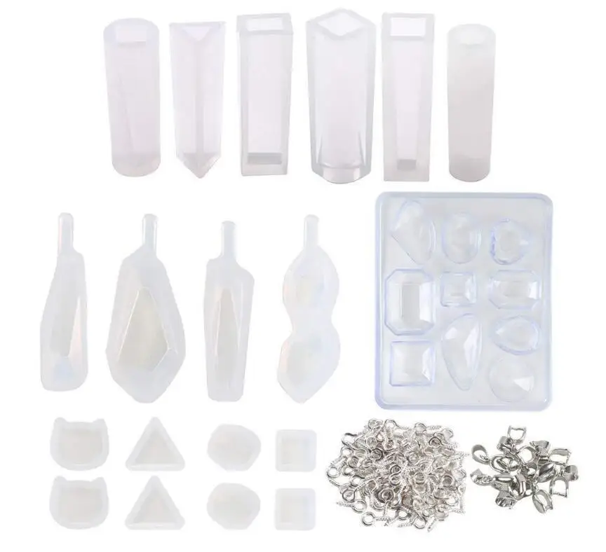 Explosion models 129 sets of crystal Epoxy mold DIY earrings Pendant silicone mold epoxy jewelry mold
Explosion models 129 sets of crystal Epoxy mold DIY earrings Pendant silicone mold epoxy jewelry mold