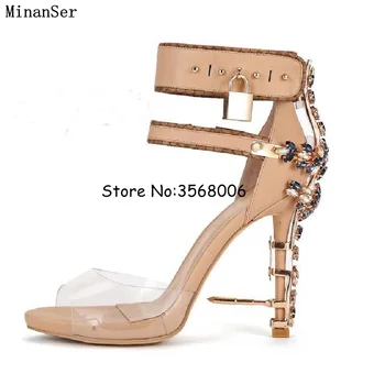 2018 Sexy Rhinestone Heel Gladiator Sandals Woman PVC Open Toe Diamond High Heel Shoes Women Ankle Lock Party Shoes TOP Quality
2018 Sexy Rhinestone Heel Gladiator Sandals Woman PVC Open Toe Diamond High Heel Shoes Women Ankle Lock Party Shoes TOP Quality