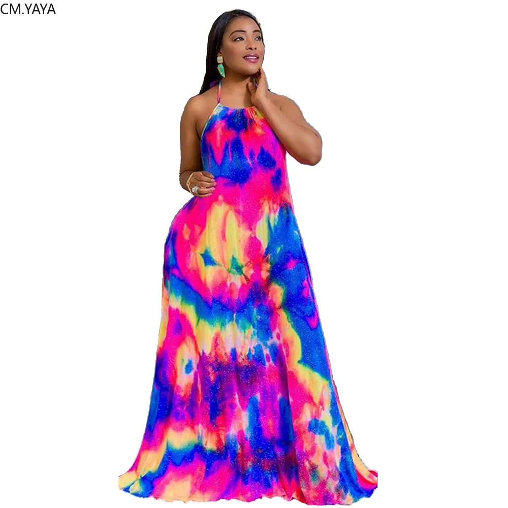 2019 women summer sleeveless halter open back sexy loose tie dye galaxy print loose maxi dress beach long dresses vestido LZ591
2019 women summer sleeveless halter open back sexy loose tie dye galaxy print loose maxi dress beach long dresses vestido LZ591