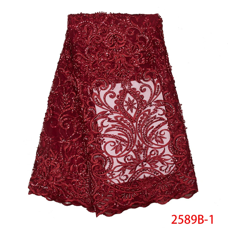 2019 NEW Lace Fabric High Quality Tulle Beaded Lace Fabrics with Sequins Nigerian Embroidered Net for Wedding KS2589B-1
2019 NEW Lace Fabric High Quality Tulle Beaded Lace Fabrics with Sequins Nigerian Embroidered Net for Wedding KS2589B-1