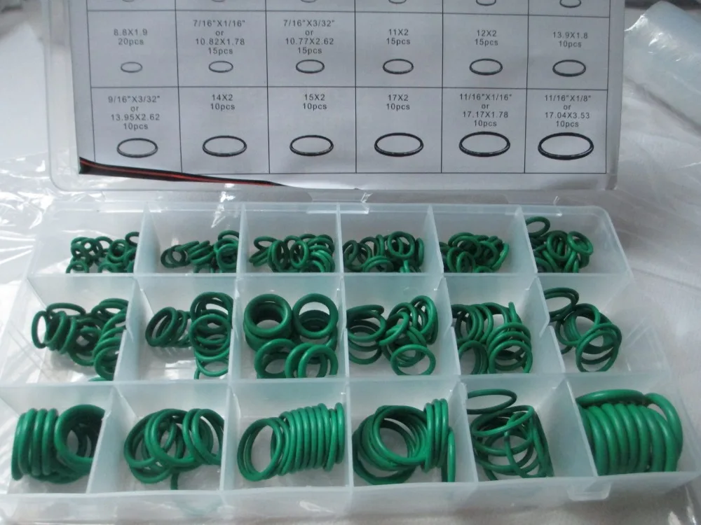 Fixmee 270 Pcs 18 Sizes Kit Air Conditioning HNBR O Rings Car Auto Vehicle Repair Rubber Rings
Fixmee 270 Pcs 18 Sizes Kit Air Conditioning HNBR O Rings Car Auto Vehicle Repair Rubber Rings