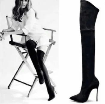 42 Yards Black Elastic Women's Boots 12CM Heel Boots Elastic Over The Knee Boots Female Thin With Stovepipe Sexy Thigh Tip
42 Yards Black Elastic Women's Boots 12CM Heel Boots Elastic Over The Knee Boots Female Thin With Stovepipe Sexy Thigh Tip