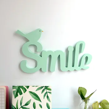 Cute Bird Smile Letter Pendant Children's Room Wall Decoration Painted Green Letter Home Decor Wooden Letters Europe Figurine
Cute Bird Smile Letter Pendant Children's Room Wall Decoration Painted Green Letter Home Decor Wooden Letters Europe Figurine