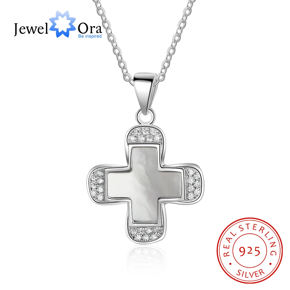Necklace Solid Silver 925 For Women Cross Pearl Oysters Pendants Trendy Shell Jewelry Gift New Arrival 2018 (Jewelora NE102577)
Necklace Solid Silver 925 For Women Cross Pearl Oysters Pendants Trendy Shell Jewelry Gift New Arrival 2018 (Jewelora NE102577)
