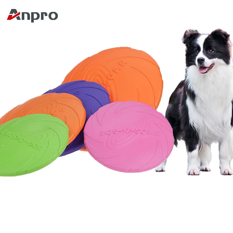 Anpro Dog Flying Discs Large Durable Rubber Floating Frisbee Pet Dog Fetch Toy Trainning Interactive with Puppy
Anpro Dog Flying Discs Large Durable Rubber Floating Frisbee Pet Dog Fetch Toy Trainning Interactive with Puppy