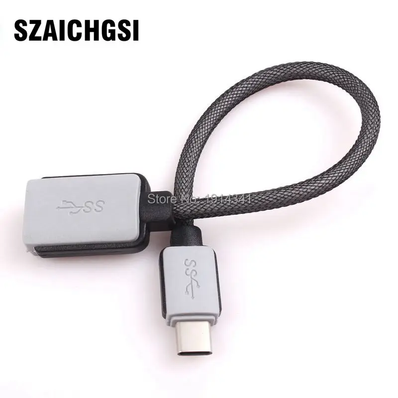 SZAICHGSI USB 3.1 Type C To Female OTG Cable USB 3.1 Type-C OTG Adapter For New Macbook wholesale 50pcs/lot
SZAICHGSI USB 3.1 Type C To Female OTG Cable USB 3.1 Type-C OTG Adapter For New Macbook wholesale 50pcs/lot