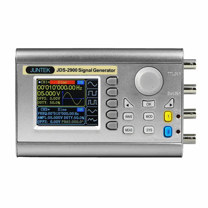 Juntek JDS2900 60Mhz Signal Generator Digital Control Dual-Channel Dds Function Signal Generator Frequency Meter Arbitrary(EU
Juntek JDS2900 60Mhz Signal Generator Digital Control Dual-Channel Dds Function Signal Generator Frequency Meter Arbitrary(EU