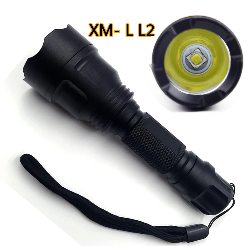 

Z30 C8 LED Flashlight 18650 Torch Waterproof Flashlights XM-L L2 T6 Q5 3800LM 5 Mode Led Tactical Flashlight light Lamp