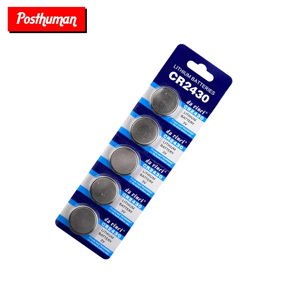 POSTHUMAN New 5PCS CR2430 Lithium Batteries CR 2430 ECR2430 KL2430 KCR2430 BR2430 Cell Button Coin Battery Watch 3V Electronic
POSTHUMAN New 5PCS CR2430 Lithium Batteries CR 2430 ECR2430 KL2430 KCR2430 BR2430 Cell Button Coin Battery Watch 3V Electronic