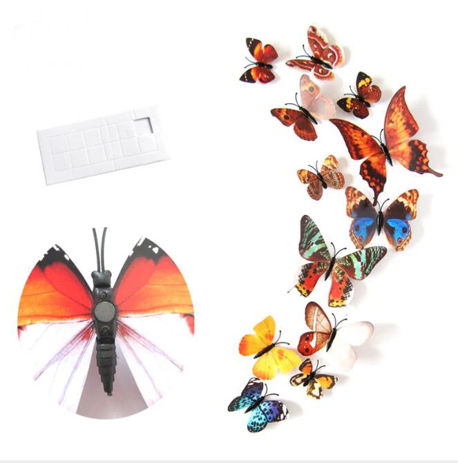 12pcs Wall Stickers Set 3D Butterfly Colorful Double Layers Wall Stickers on the Wall for Party Decoration Waterproof Material
12pcs Wall Stickers Set 3D Butterfly Colorful Double Layers Wall Stickers on the Wall for Party Decoration Waterproof Material