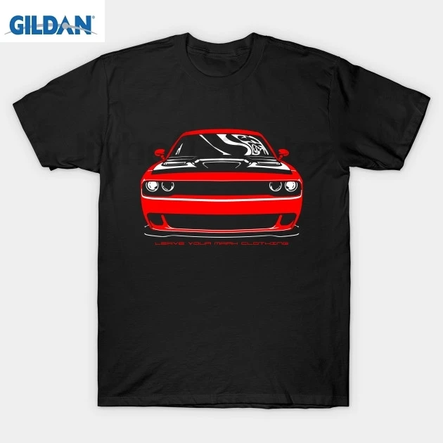 Футболка GILDAN + Giveɾm Hell Dodge Challenger | Мужская одежда