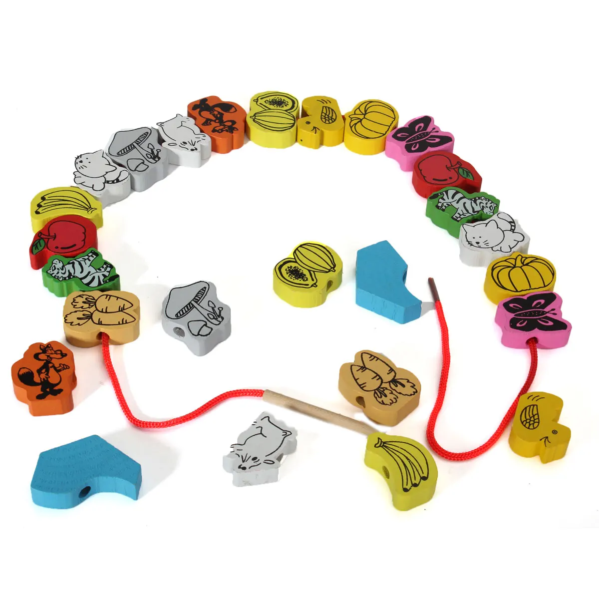 26pcs/lot Wooden Animal Fruit Block stringing beaded Toys For Children Learning & Education Colorful Products Kids Toy WYQ
26pcs/lot Wooden Animal Fruit Block stringing beaded Toys For Children Learning & Education Colorful Products Kids Toy WYQ
