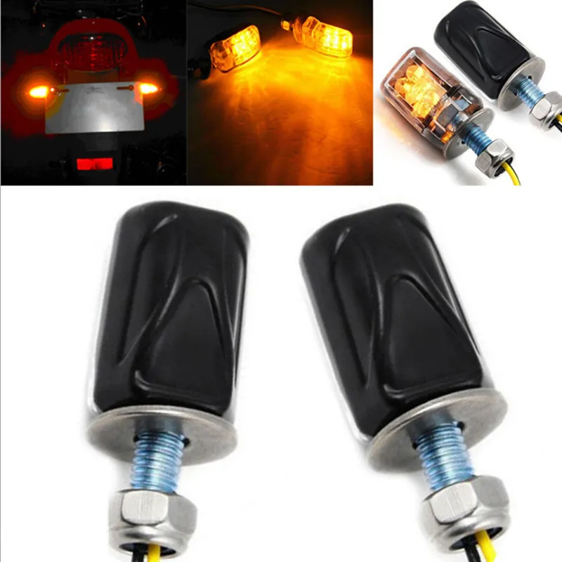 A pair Amber 12V Mini Turn Signal Light Indicators Motorcycle Bike Flashing Sliver/Black 6 LED Indicator Blinker
A pair Amber 12V Mini Turn Signal Light Indicators Motorcycle Bike Flashing Sliver/Black 6 LED Indicator Blinker
