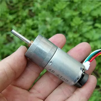 25mm 25GA-370 DC 5V 6V 180RPM Micro Full Metal Gear box Gear Reducer Motor Speed Encoder For Balance Small Car Robot
25mm 25GA-370 DC 5V 6V 180RPM Micro Full Metal Gear box Gear Reducer Motor Speed Encoder For Balance Small Car Robot