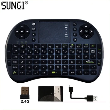 SUNGI I8 Air Fly Mouse Wireless Remote Control Mini Keyboard Touchpad Arabic/German/French/Thai/English Language for Smart TV
SUNGI I8 Air Fly Mouse Wireless Remote Control Mini Keyboard Touchpad Arabic/German/French/Thai/English Language for Smart TV