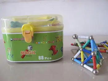 Best Birthday Gift free shipping magnetic stick toy straight rod and ball magnetic building blocks magnetic rods and balls 88pcs
Best Birthday Gift free shipping magnetic stick toy straight rod and ball magnetic building blocks magnetic rods and balls 88pcs