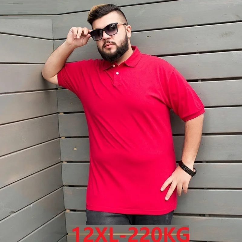 

men oversize tshirt short sleeve plus size big turn-down collar t-Shirts 8XL 9XL 10XL 11XL 12XL summer tees 150KG 160KG 170KG 60