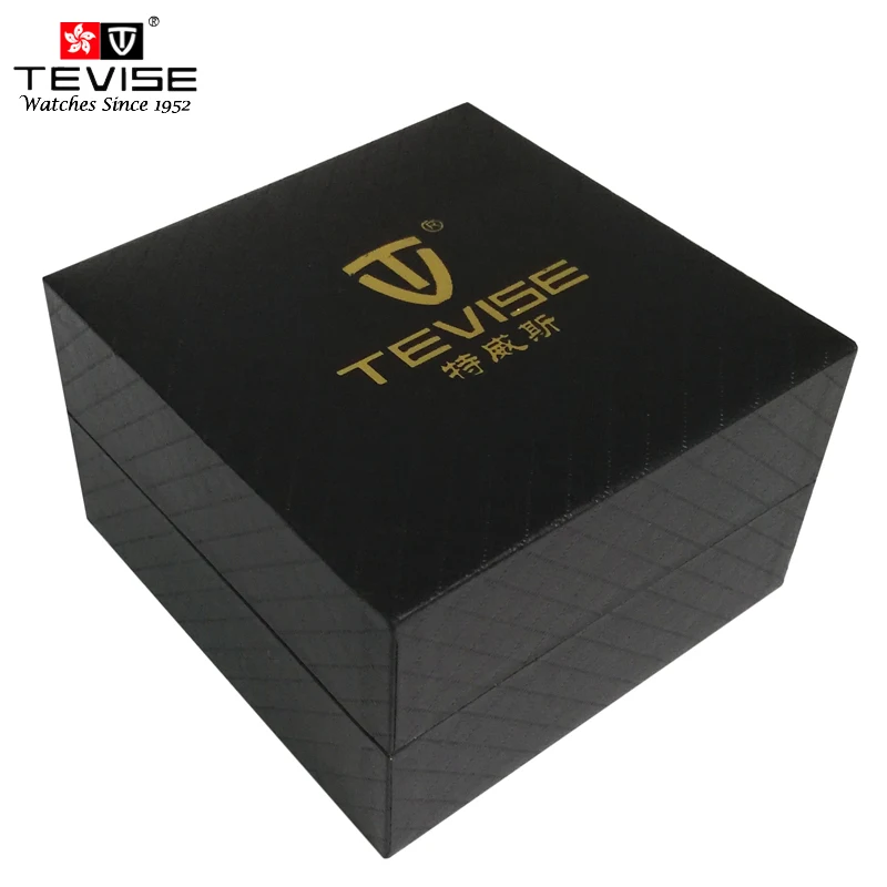 TEVISE Original Black Watch Box Hard Cardboard Present Gift Box Square High-Grade Watches Packing Box Jewelry Display Box
TEVISE Original Black Watch Box Hard Cardboard Present Gift Box Square High-Grade Watches Packing Box Jewelry Display Box