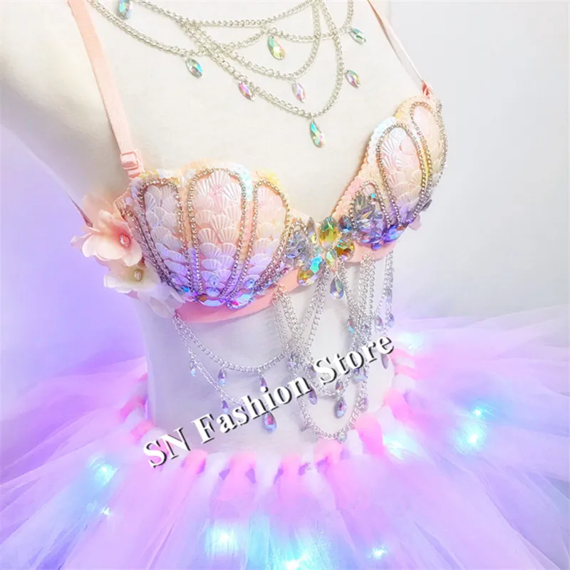 DC70 Ballroom dance led light costumes women sexy Tutu dresses luminous catwalk performance shell cloth stage skirt dj party bar
DC70 Ballroom dance led light costumes women sexy Tutu dresses luminous catwalk performance shell cloth stage skirt dj party bar