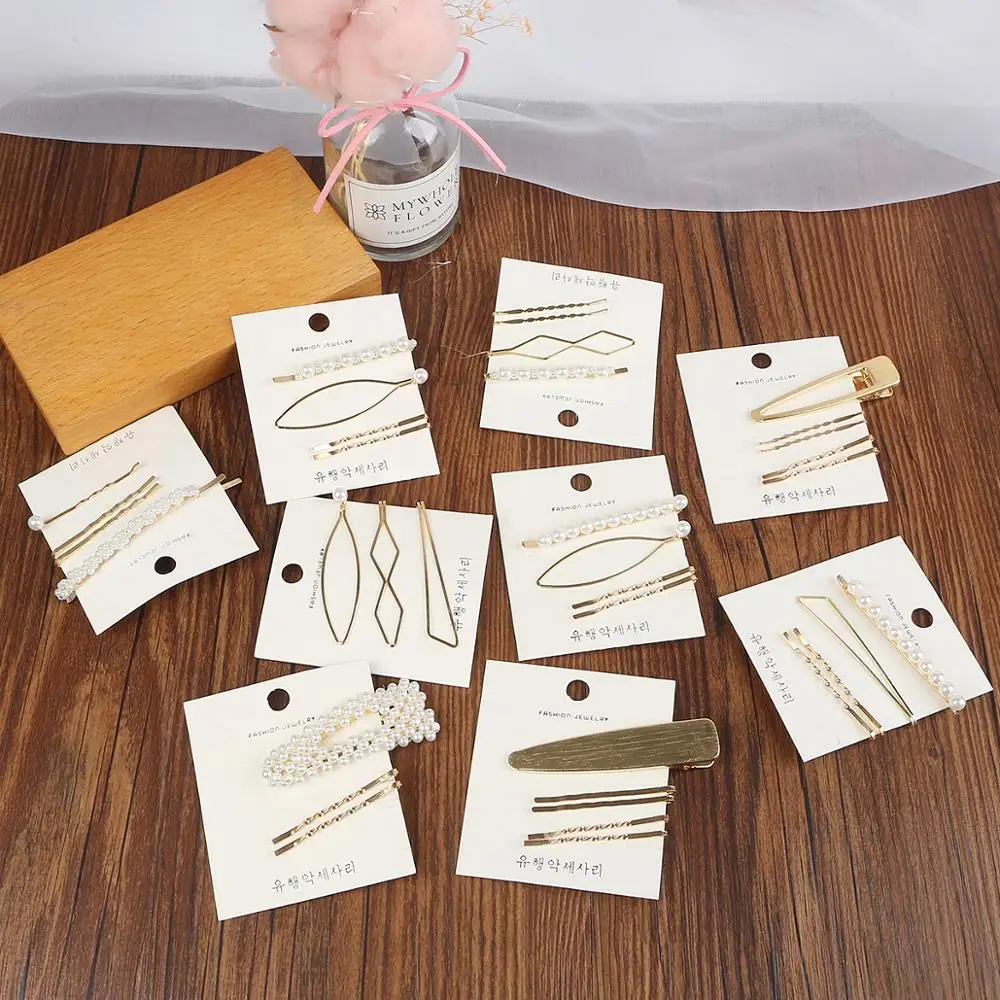 1SET Metal Minimalist Pearls Barrettes Hair Clips For Women Sweet Korean Style Alloy BB Bobby Pin Hairpins
1SET Metal Minimalist Pearls Barrettes Hair Clips For Women Sweet Korean Style Alloy BB Bobby Pin Hairpins