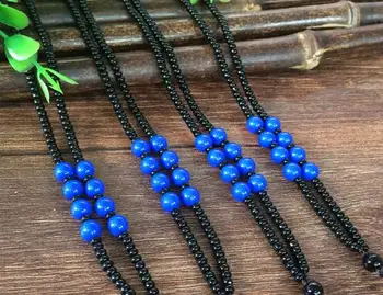 yy809 >>>> Fine black onyx beads necklace cord pure hand knit sweater chain hanging pendant personality
yy809 >>>> Fine black onyx beads necklace cord pure hand knit sweater chain hanging pendant personality