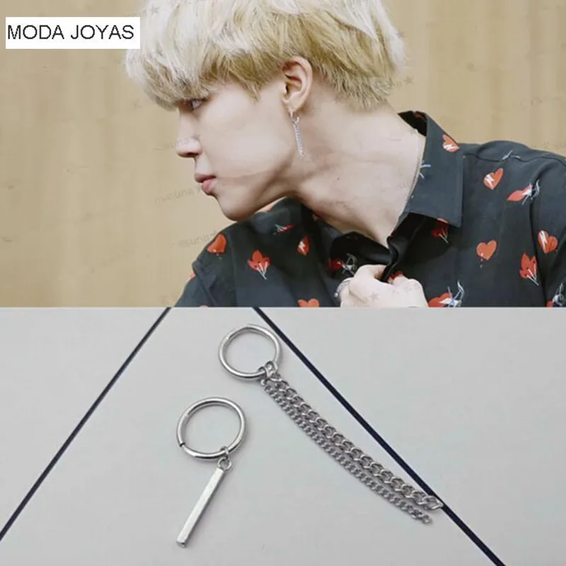 1pair KPOP BTS Bangtan Boys Album 925 standard silver Tassel Stud Earrings Korean Jewelry Accessories For Men And Women Earring
1pair KPOP BTS Bangtan Boys Album 925 standard silver Tassel Stud Earrings Korean Jewelry Accessories For Men And Women Earring