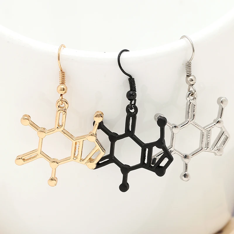 Molecular Structure Drop Earring Chemical Structure Gold Sliver Back Earrings Science Jewelry Gift for Graduation
Molecular Structure Drop Earring Chemical Structure Gold Sliver Back Earrings Science Jewelry Gift for Graduation