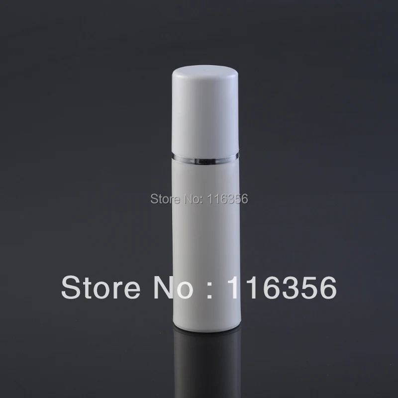 30 ML white airless vacuum pump lotion bottle with silver line used for Cosmetic Package
30 ML white airless vacuum pump lotion bottle with silver line used for Cosmetic Package