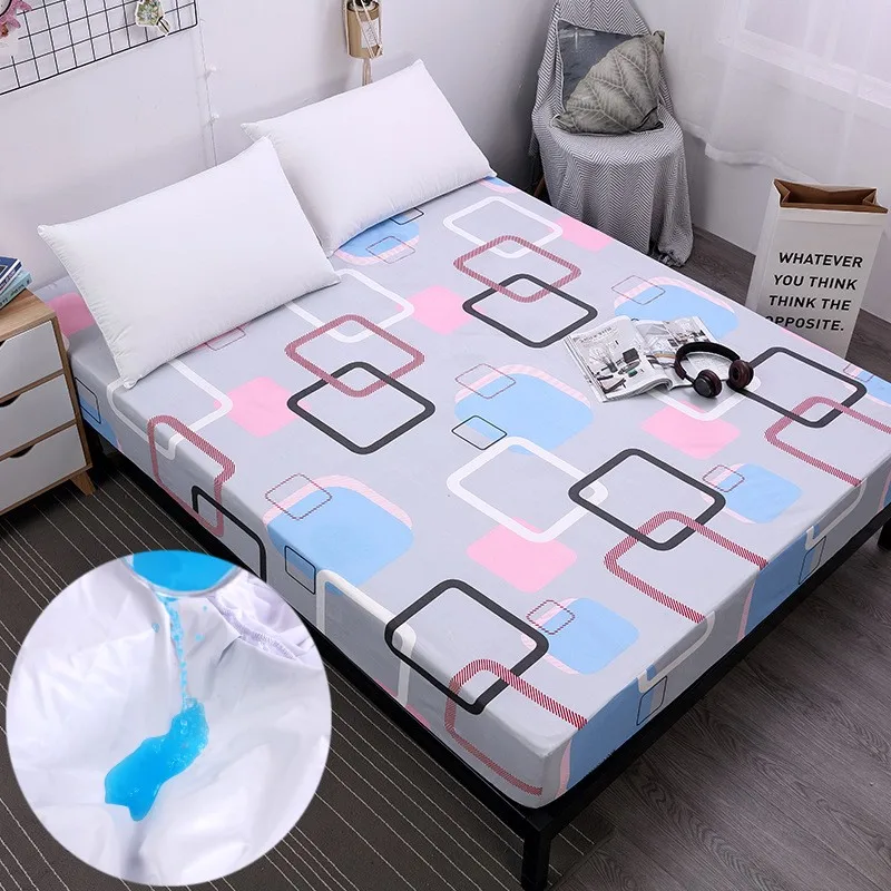 Plaid Printing Waterproof Mattress Cover Fitted Bed Sheet Bed Covers Sheets with Elastic Band Mattress Protector For Anti-mite
Plaid Printing Waterproof Mattress Cover Fitted Bed Sheet Bed Covers Sheets with Elastic Band Mattress Protector For Anti-mite