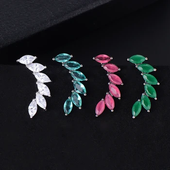 GODKI 21mm Elegant Stick Leaf Colorful Cubic Zirconia American Wedding Party Earring Fashion Jewelry for Women
GODKI 21mm Elegant Stick Leaf Colorful Cubic Zirconia American Wedding Party Earring Fashion Jewelry for Women