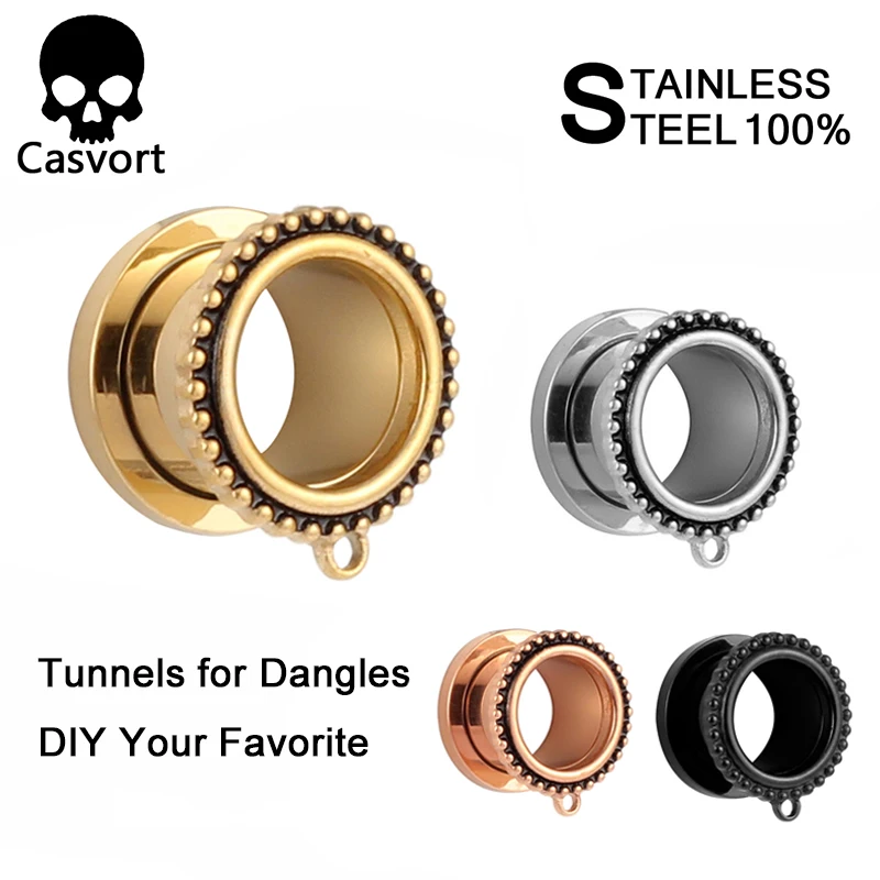 Casvort Ear Piercing Gauges Stainless Steel Dangle Plugs Tunnels Body Jewelry Expander Stretcher Fashion Earrings Jewelry 2PCS
Casvort Ear Piercing Gauges Stainless Steel Dangle Plugs Tunnels Body Jewelry Expander Stretcher Fashion Earrings Jewelry 2PCS