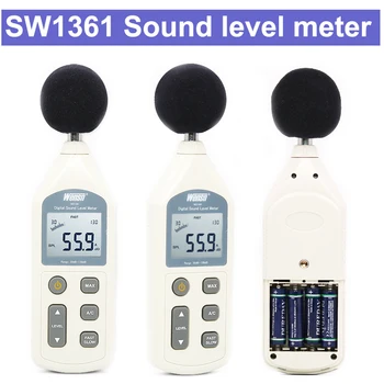 SW1361 Digital 30-130dB Sound Level Meter Noise tester Decibel meter noise level measurement with LCD Display
SW1361 Digital 30-130dB Sound Level Meter Noise tester Decibel meter noise level measurement with LCD Display